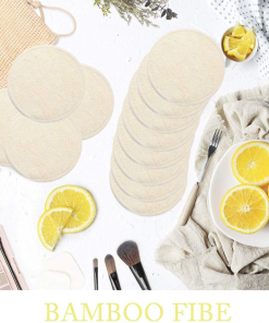 Washable Bamboo or Cotton  facial wipes  (12pcs/pack ; MOQ= 2 packs)