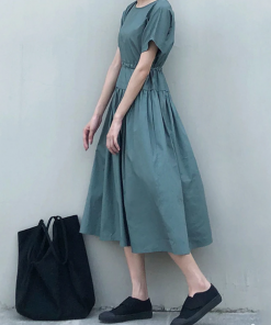 Minimalist' basic cotton Dress
