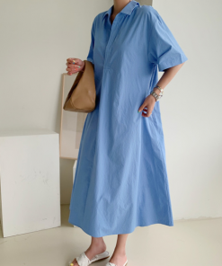 Classic blue shirt Dress