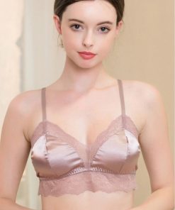 Elegant Silk Lace 3/4 Bralette