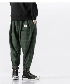Men's harem pants in Plaid