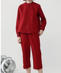 Classic shirt small stand-up collar